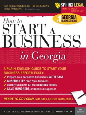 cover image of How to Start a Business in Georgia